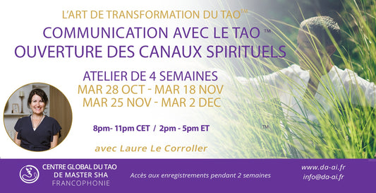 Atelier Ouverture des Canaux Spirituels avec Laure Le Corroller en 4 parties 2025