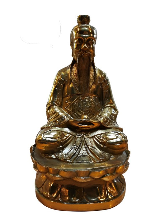 Tao Saint Metal Statue - Yuan Shi Tian Zun