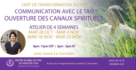 Atelier Ouverture des Canaux Spirituels avec Laure Le Corroller en 4 parties 2025