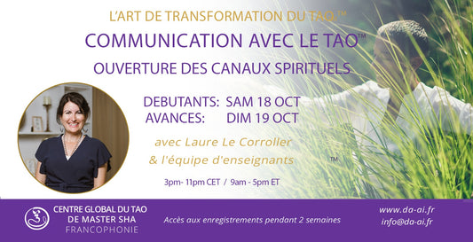 Atelier Ouverture des Canaux Spirituels - 18 et 19 octobre 2025