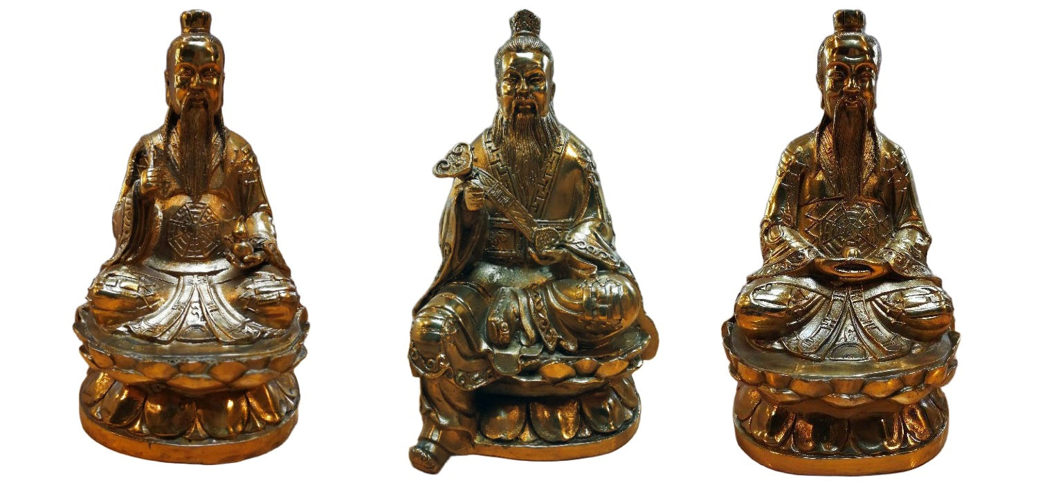Tao Saint Metal Statues - Set of 3