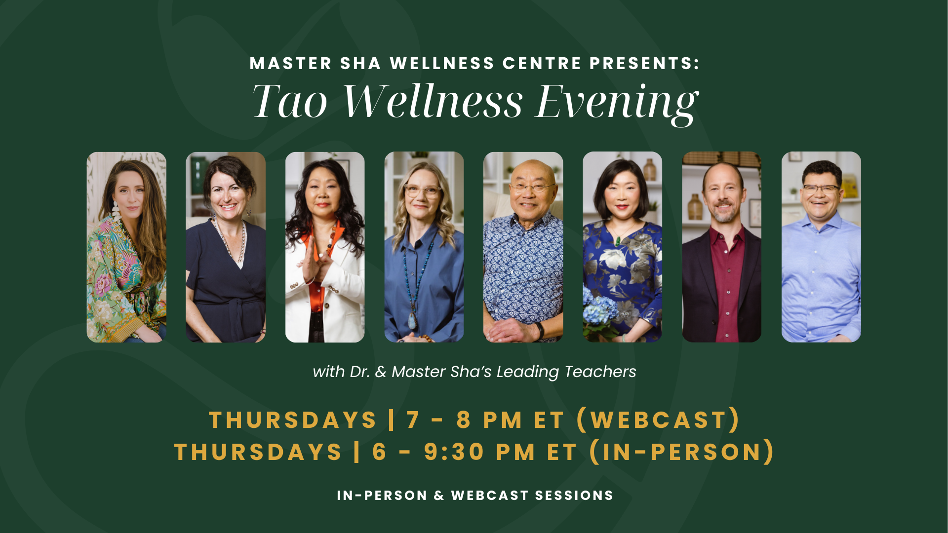 Tao Wellness Evening, IN PERSON