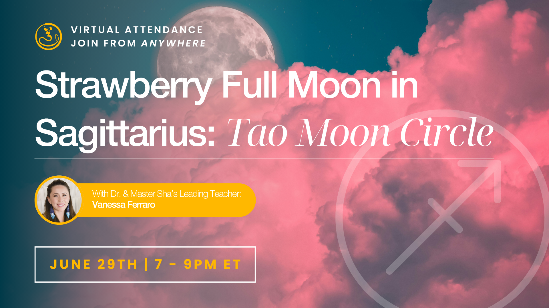 Tao Moon Circle: Strawberry Full Moon in Sagittarius - June 29th, 2026