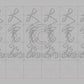 Tapis d'Eau Calligraphie - 10 Da Qualités - PETIT Caractère