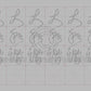 Tapis d'Eau Calligraphie - 10 Da Qualités - PETIT Caractère