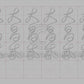 Tapis d'Eau Calligraphie - 10 Da Qualités - PETIT Caractère