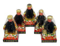 ENSEMBLE de Wu Di - 5 Statues d'Empereurs avec Kai Guangs